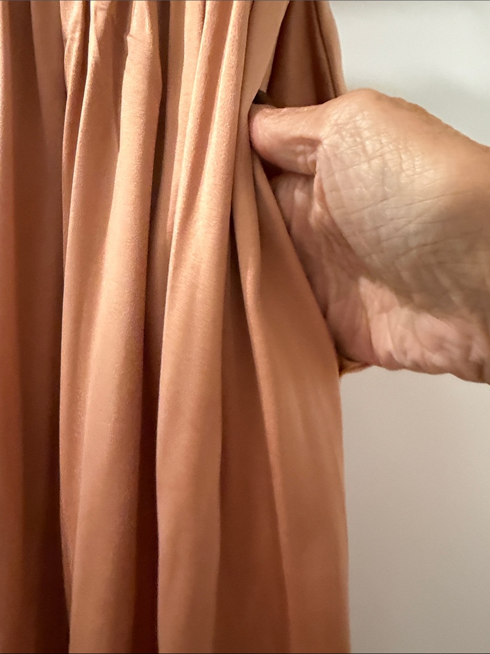 Miranda Bennett peach silk palazzo pant - Picture 5 of 8